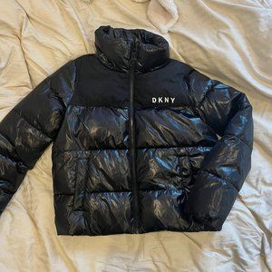 dkny black puffer jacket
